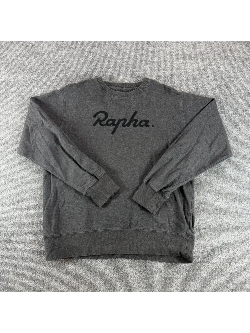 Rapha Gray Pullover Crewneck Sweatshirt Large - Cycling, biking, Activewear